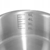Mega M Indukcinis puodas, nerūdijančio plieno, 5L, skersmuo. 25 cm su PRO dangteliu 25x11 cm