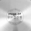 Mega M Nerūdijančio plieno indukcinis puodas su dangčiu, 8L skersmuo. 28 cm STANDARTINIS
