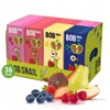 MEGA vaisių suktinukų rinkinys BOB SNAIL sveikas užkandis MIX 4 skonių 36x30g