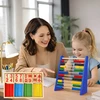 Megadidi Edukacinis skaičiavimo rinkinys: medinis abakas ir skaičiavimo lazdelės