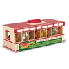 Melissa & Doug Arklidė, 8 gardai, mediniai, arklidės žaislų komplektas, arkliukai 3+