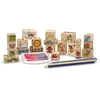 Dėlionė MELISSA & DOUG žaidimų rinkinys „Stamp-a-Scene-Fėjų sodas“