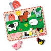 Melissa & Doug Mediniai dėlionės „Kaimo gyvuliai: arklys, avis, višta“ („Melissa &amp; Doug“)