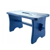 MĖLYNA DAŽYTA taburetė RYCZKA WOODEN STOOL virtuvės platforma zydel