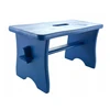 MĖLYNA DAŽYTA taburetė RYCZKA WOODEN STOOL virtuvės platforma zydel