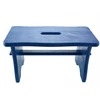 MĖLYNA DAŽYTA taburetė RYCZKA WOODEN STOOL virtuvės platforma zydel