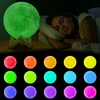 Memflow LAMPA KSIĘŻYC ŚWIECĄCY Naktinė lempa 3D MOON RGB LED PODSTAWKA PREZENT