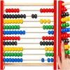 Memflow LICZYDŁO DREWNIANE DO NAUKI LICZENIA SZKOLNE EDUKACYJNE KOLOROWE MONTESSORI