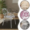 Memflow LOFT ažūrinė kėdė Baltas Modern PREMIUM plastikinis sodo fotelis