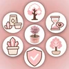 Memflow MAGIC TREE CRYSTAL AUGIMO PATIRTIES RINKINYS ROŽINĖ DOVANA