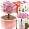 Memflow MAGIC TREE CRYSTAL AUGIMO PATIRTIES RINKINYS ROŽINĖ DOVANA