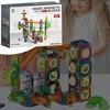 Memflow Magnetinės konstrukcijos kaladėlės rutulinis takelis edukacinis kūrybinis 73 vnt