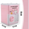 Memflow PIGGY BANK Saugus bankomatas VAIKAMS SU PRIEIGOS KODU MONETOS BANKNOTAI ROŽINĖS