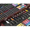 Menų rinkinys Grafix 103 el. lagaminėlyje: kreidelės, pastels, dažai