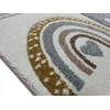 Merinos Dywan DIAMOND 3D 120x170 tęcza smėlio spalva łuki pilka w tęcze GRUBY w stylu boho