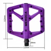 MEROCA dideli MTB BMX platforminiai dviračio pedalai, violetiniai