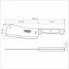 Mėsos kapojimo peilis Polywood Tramontina ašmenys 15.2cm su raud.med.rankena