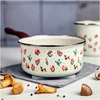 Metalac Emaliuotas puodas 18 cm, 2 l, "flowers" kolekcija, šviesiai kreminis