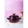 Mondex Metalac Emaliuotas puodas "bordeaux" 16 cm, 1.5 l