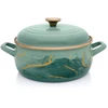 Metalac Emaliuotas puodas su dangčiu 24 cm 5 l, "marble" kolekcija, mėtų spalvos