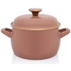 Metalac Emaliuotas puodas su emaliuotu dangteliu 18 cm, 3,1 l, smėlio spalvos, Mocha