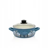 Metalac Žemas emaliuotas puodas 16 cm 1,5 L, su stikliniu dangteliu, Cooking Delight