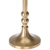 Dekoracja Domu Home Styling Collection Žvakidė Auksinė 17 cm Aliuminė Ilgai Deganti
