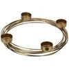 Home Styling Collection Žvakidė metalinas auksinis už 4 žvakes 28x3,5 cm