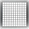 Metalinės ventiliacijos grotelės-tinklelis LSM1515M, 150 x 150 mm, juodos sp.