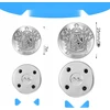 METALINIAI MYGTUKAI 18MM 25MM 16VNT APVALUS GRAVIRUOTAS REGULIUOJAMAS RINKINYS