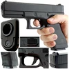 METALINIS BB GUN GUN GLOCK 17 Juodas ASG DIDŽIOJO IMITACINĖS GINKO KOPIJA