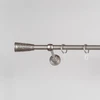 Metalinis karnizas SEVILLA, sidabro sp., viengubas, Ø 16 mm, 2,4 m