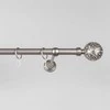 Metalinis karnizas SEVILLA, sidabro sp., viengubas, Ø 16 mm, 2,4 m