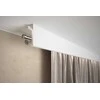 Metalinis karnizas su plastikine išpjova LED juostai LK1, baltos sp., 200 x 10 x 4,1 cm