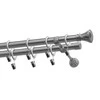 Metalinis karnizo komplektas JAZZ, dvigubas, nikelio sp., 2,4 m, Ø 25/19 mm