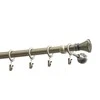Metalinis karnizo komplektas JAZZ, viengubas, sendinto žalvario sp., 3,2 m, Ø 19 mm