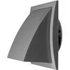 Metalinis oro angos dangtelis LNM1408M, 140 x 80mm, juodos sp.