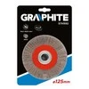 Vielinis diskinis šepetys Graphite 125x20mm INOX - 57H592