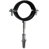 Metalinis vamzdžio laikiklis 3" (85-91mm) su guma ir varžtu M8x80