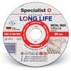Metalo pj.diskas LONG LIFE 125x1,6x22 mm
