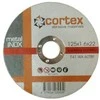 Metalo pjovimo diskas CORTEX, 125 x 1,6 x 22 mm, nerūdijančiam plienui