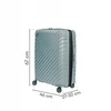 Meteor Vidutinio dydžio lagaminas SwissBags Diamond cut 67 cm metallic mėlynas