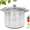Meyerhoff 10L puodas su matavimo puodeliu ir dangteliu sriuboms, nerūdijantis plienas, dujoms, indukcinis, 26 cm