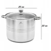 Meyerhoff 10L puodas su matavimo puodeliu ir dangteliu sriuboms, nerūdijantis plienas, dujoms, indukcinis, 26 cm