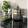 Meyerhoff Garinimo puodas Plieninis garintuvas 18 cm, 3 dalių, indukcinis
