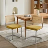Mid Century Modern Veliūrinės valgomojo kėdės Gold 2 vnt DE1851GL