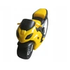 Midex MOTORINIO MOTOCIKLO GELTONAS IR Juodas 19 x 11 CM Smulkintuvo Smulkintuvo LAIKRODŽIO SIGNALAS