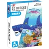 Midex Putojantys 3d dėlionės kaladėlės "ryklys", 47 el.