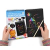 Midex SCRATCH BOOK bloknotas Scratch BOOK A5 Juodas MAGICAL SCRATCH BOOK Sąsiuvinis VAIKAMS