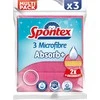 Mikropluošto šluostės su porolonu Spontex Multipack, 3 vnt.